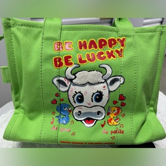 *FINAL PRICE DROP* Marc Jacobs X Magda Archer The Tote Bag Bright Green RARE